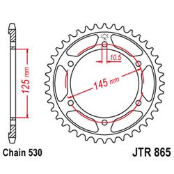 JT Zębatka tył 46z 530 do FZ , FZR , FZX