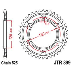 JT Zębatka tył 45z 525 KTM Adventure