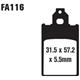 EBC FA116 Klocki ham Aprilia Malaguti Peugeot