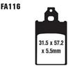 EBC FA116 Klocki ham Aprilia Malaguti Peugeot