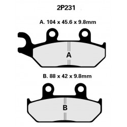 Nissin 231 Klocki hamulcowe yamaha XT 600 XTZ 660