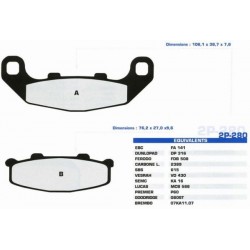 Nissin Klocki hamulcowe Kawasaki GPZ 500 , ZR 550 , Suzuki GSX 1100 G